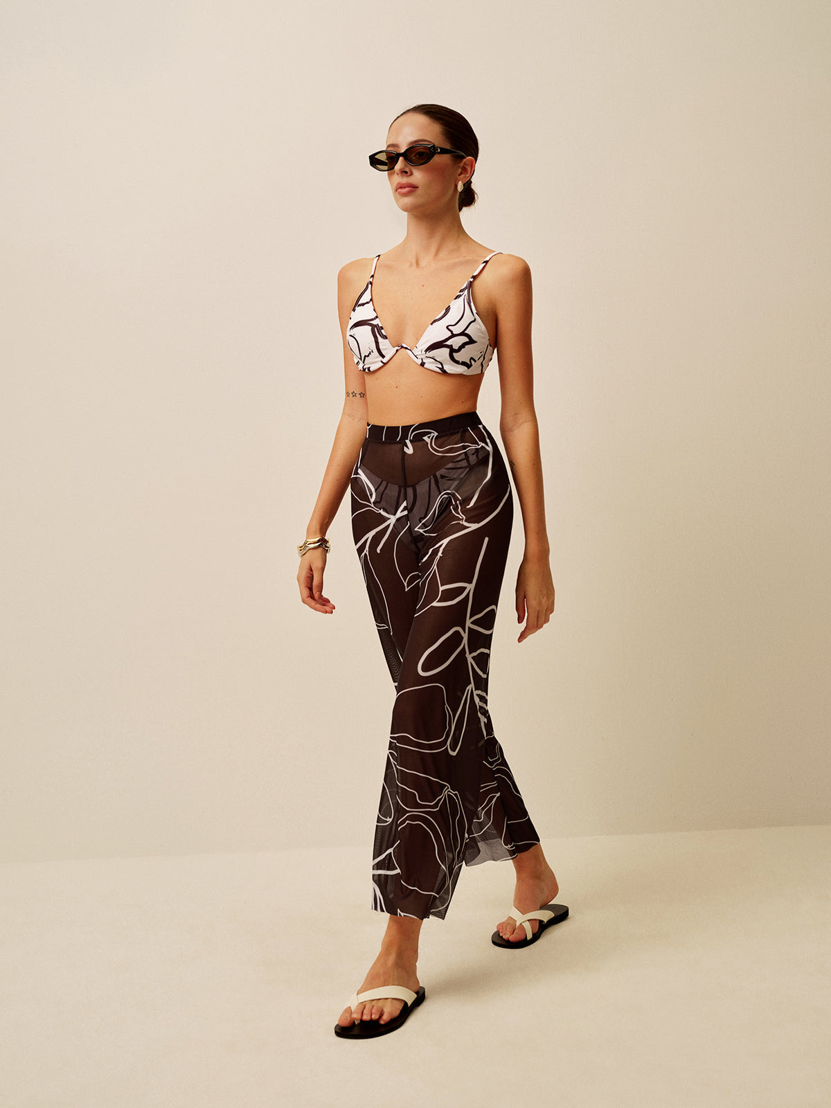 Clara Women's Printed Cover-up - back view