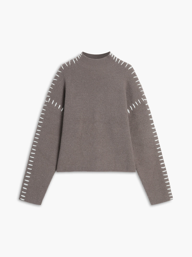 Delphine Women's Oversized Sweater - styled view