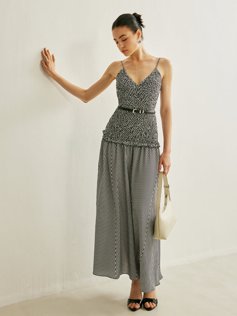 Colette Women's Pleated Dress - fabric and finish detail