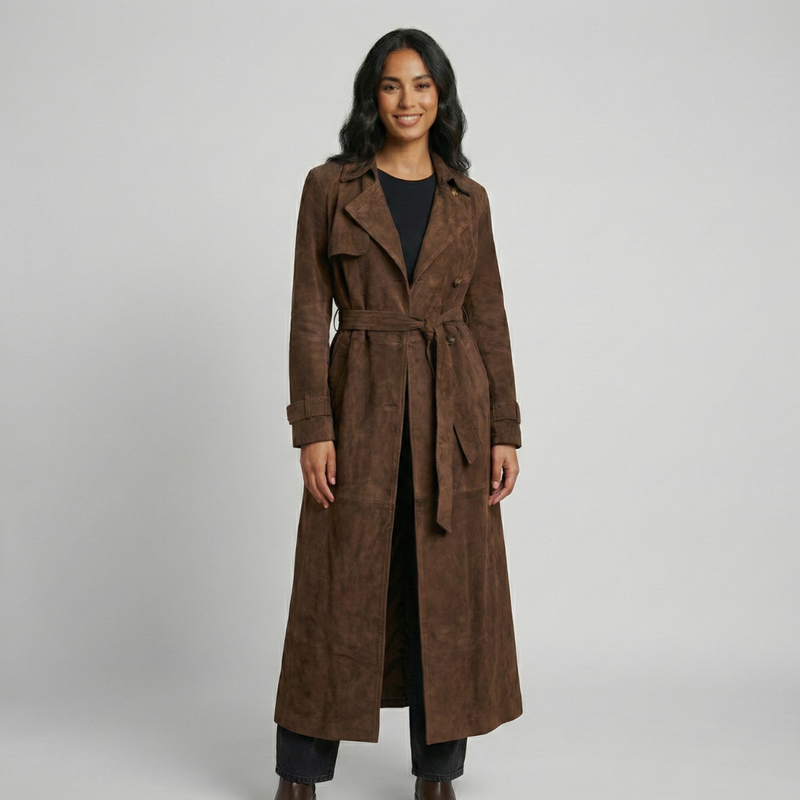 Lila Women's Trench Coat - front view