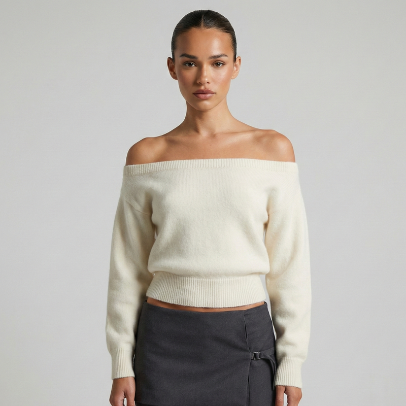 Colette Women's Sweater | Black, White