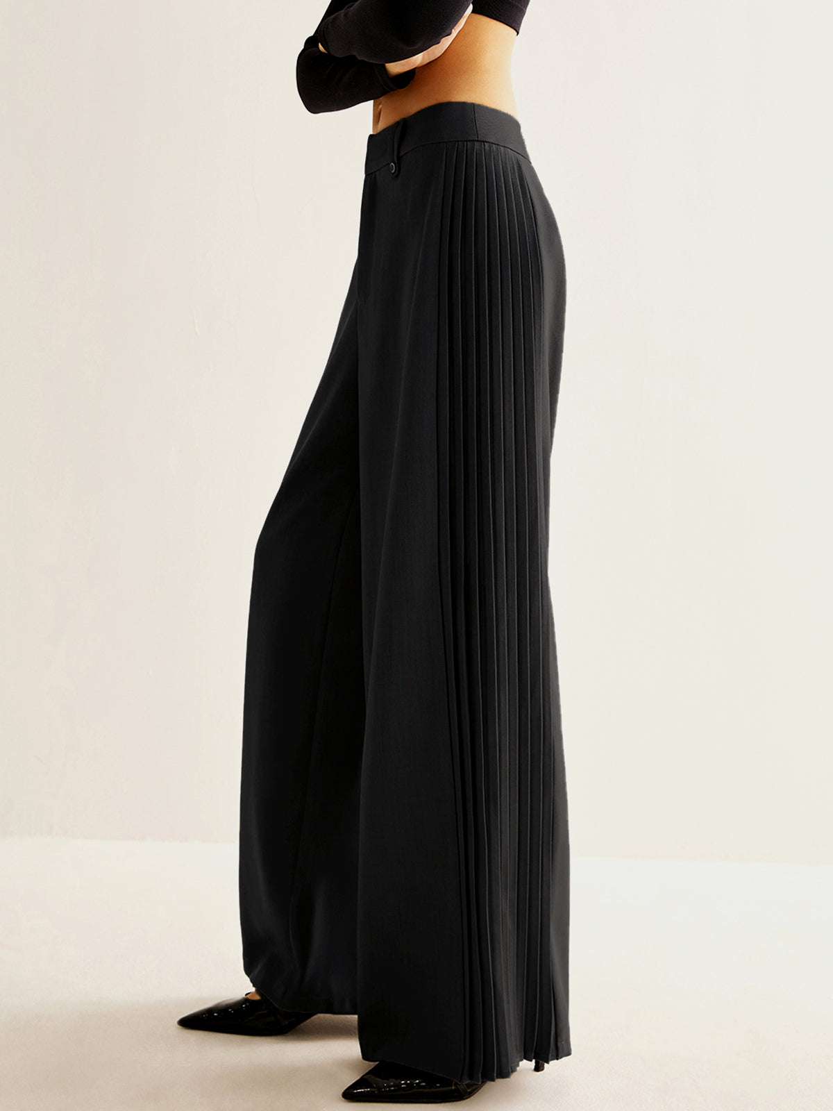 Kaia Women's Pleated Trousers - front view