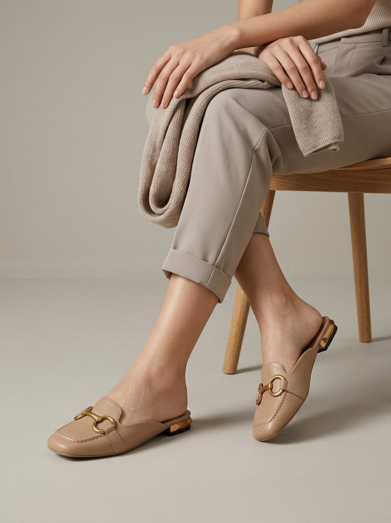 Esme Women's Loafers - fabric and finish detail