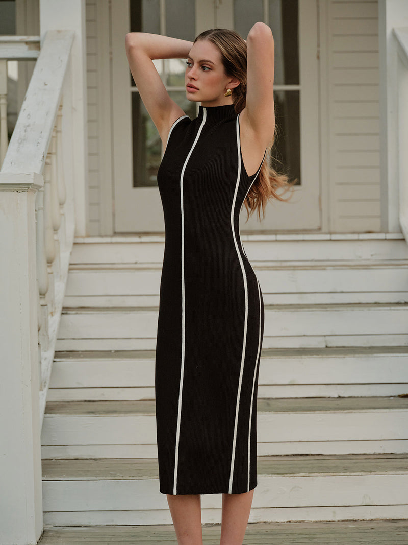 Winona Women's Striped Sweater - styled view