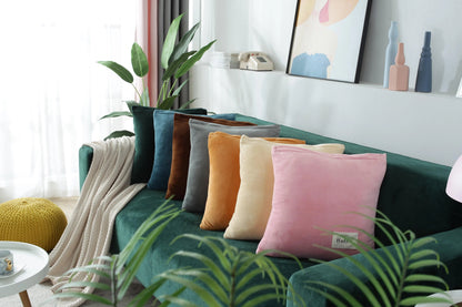 Velvet Dark Green Couch Cover