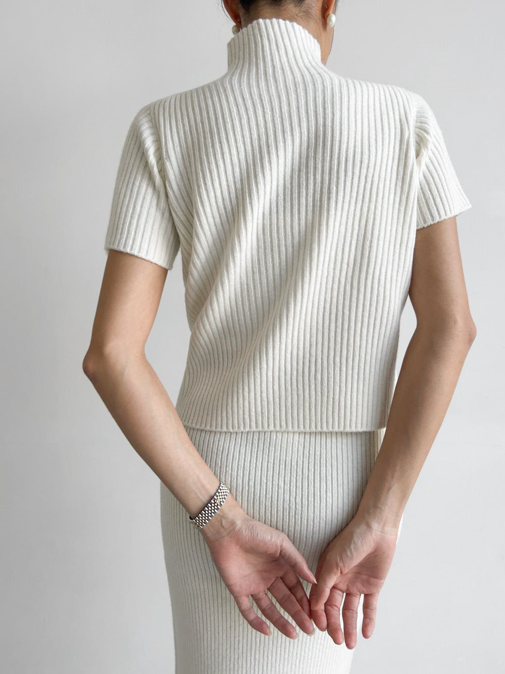 Sienna Women's Ribbed Knit Two-piece Set - full-length view