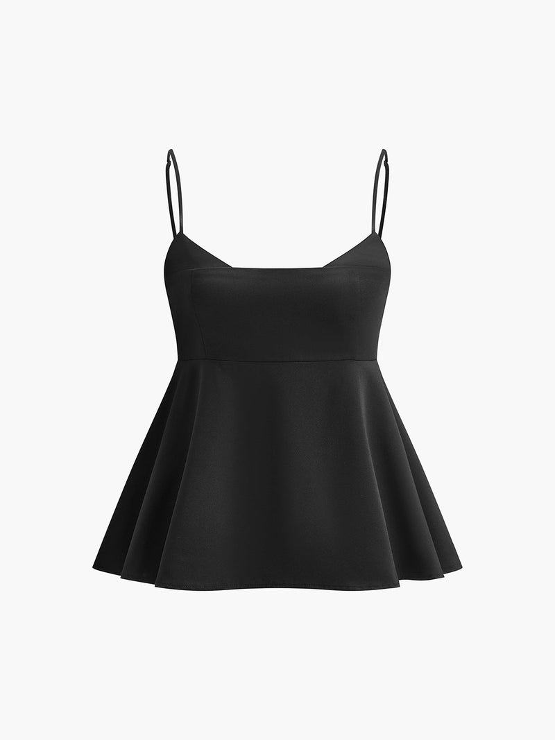Dahlia Women's Camisole | Flared, Sleeveless, Spaghetti Strap