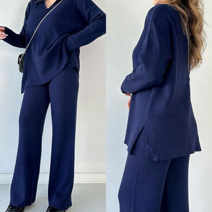 Beatrix Women's Ribbed Knit Knit Lounge - full-length view