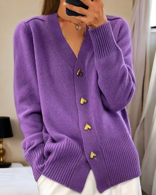 Margot Women's Cardigan - fabric and finish detail