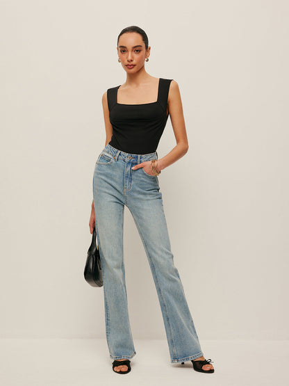 Odette Women's Pleated Tank Top - styled view