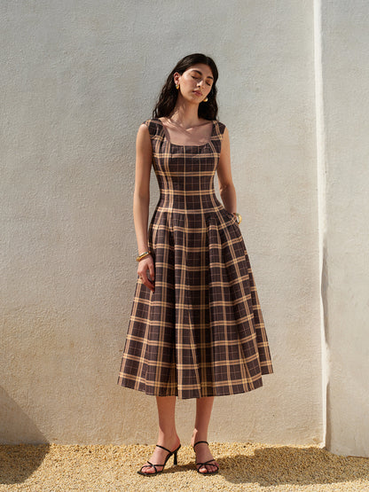 Rosa Women's Pleated Dress - close-up detail