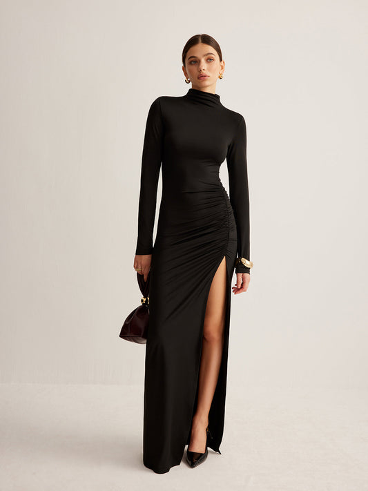 Ines Women's Pleated Dress - styled view
