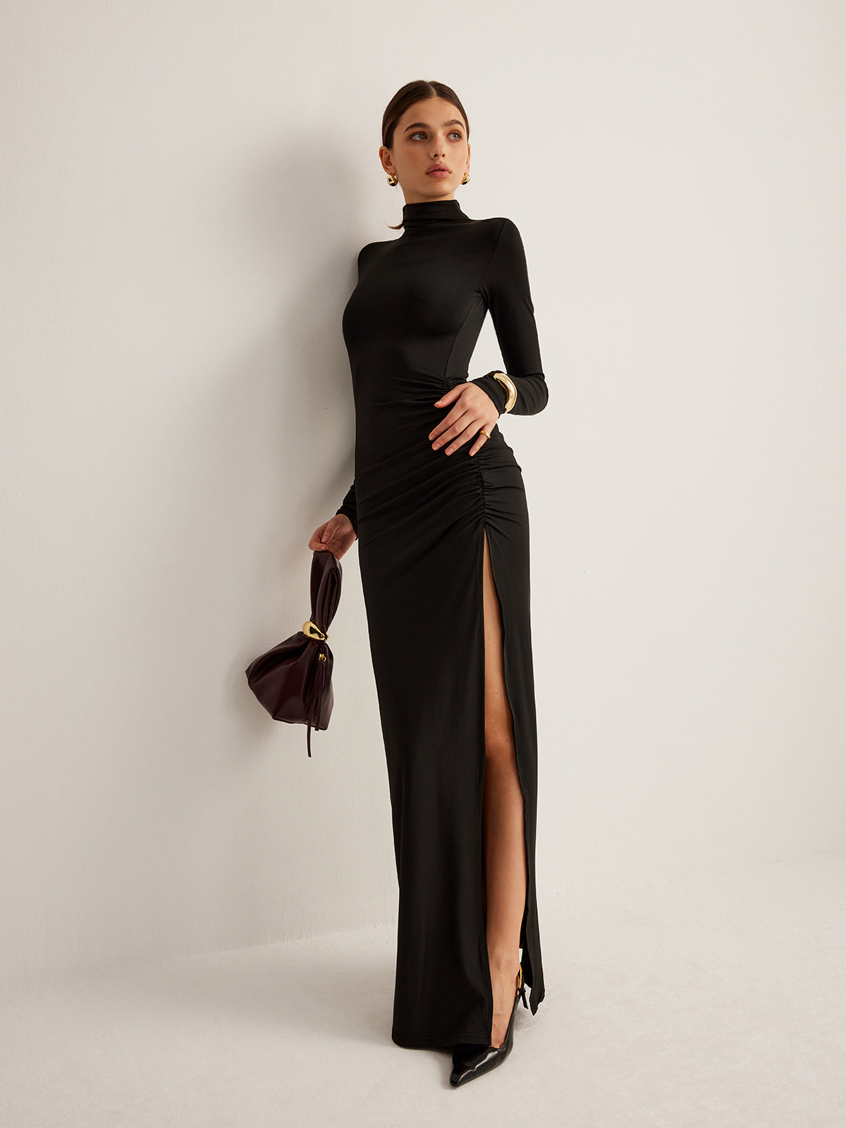 Ines Women's Pleated Dress - back view