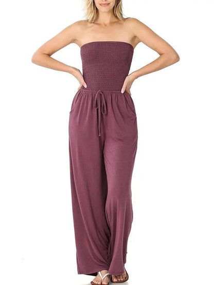 Kaia Women's Jumpsuit - fabric and finish detail