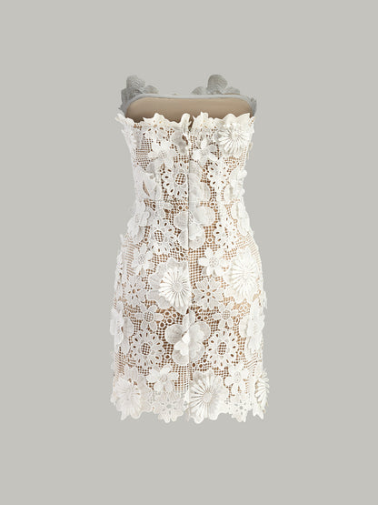 Elsie Women's Floral Dress - back view