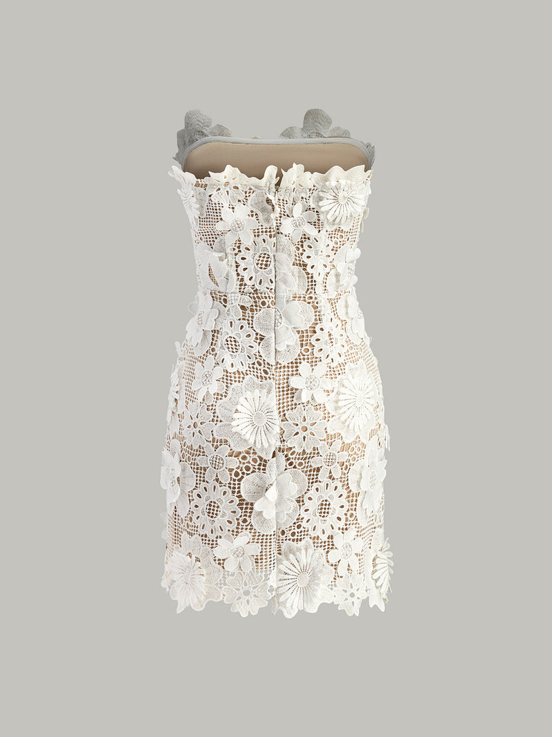 Elsie Women's Floral Dress - back view