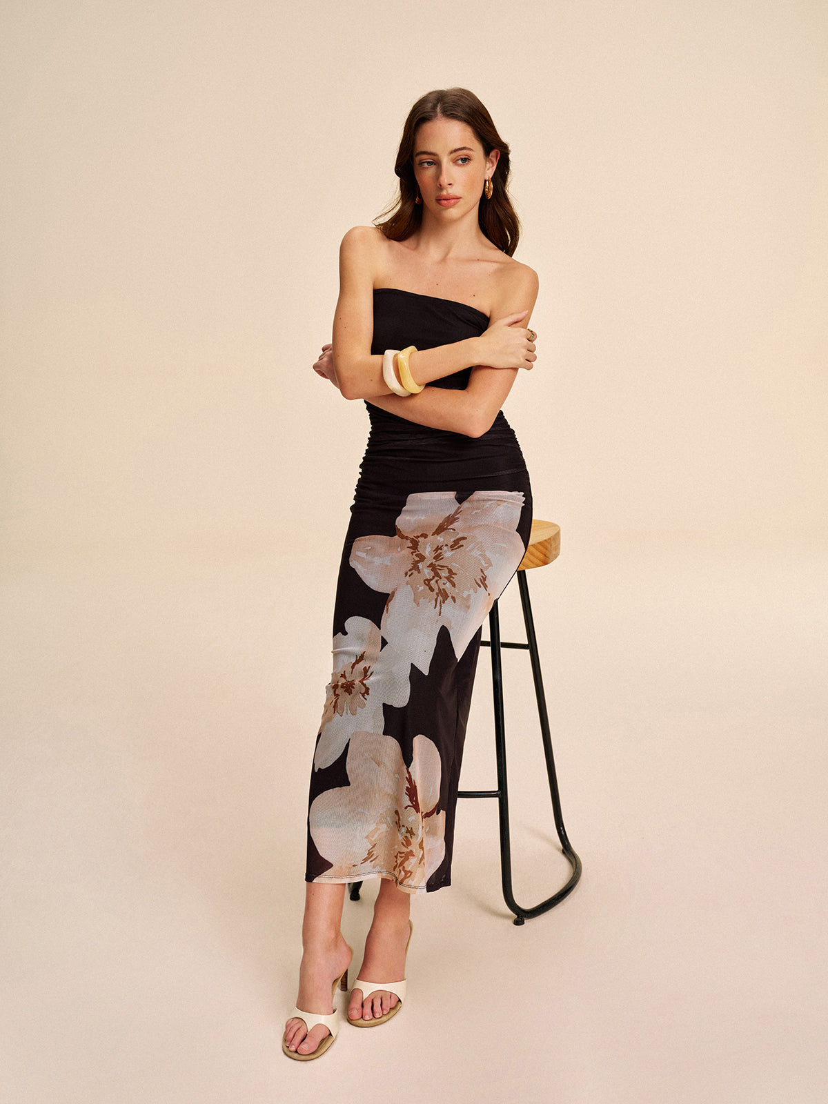 Astrid Women's Pleated Dress - styled view