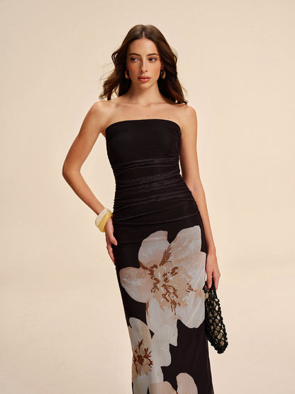 Astrid Women's Pleated Dress - fabric and finish detail