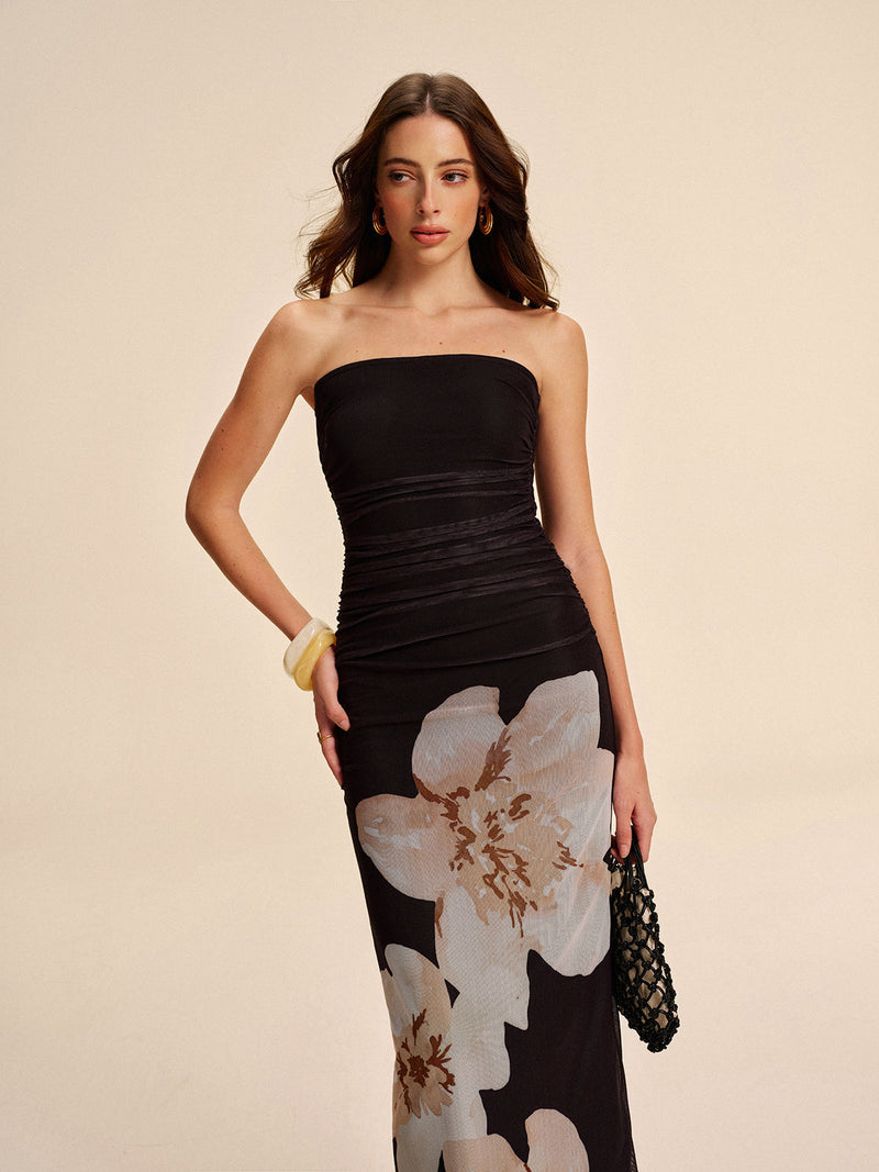 Astrid Women's Pleated Dress - fabric and finish detail