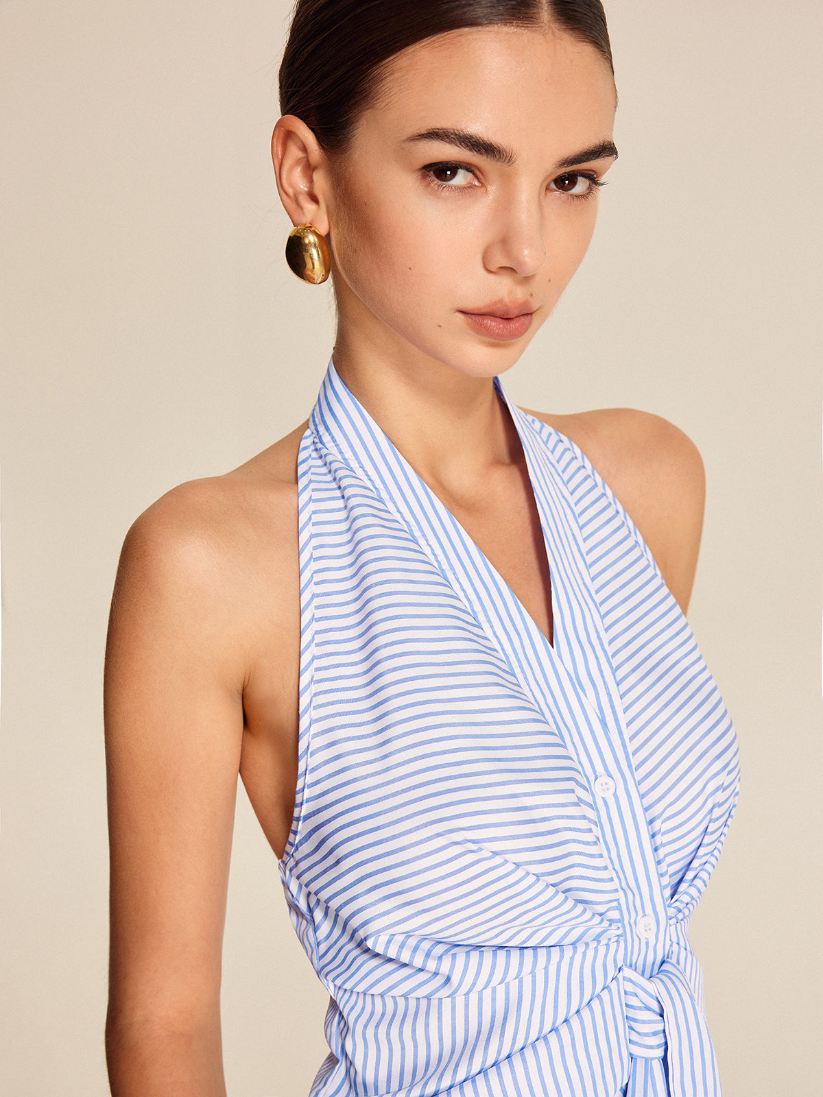 Darcy Women's Striped Top - full-length view