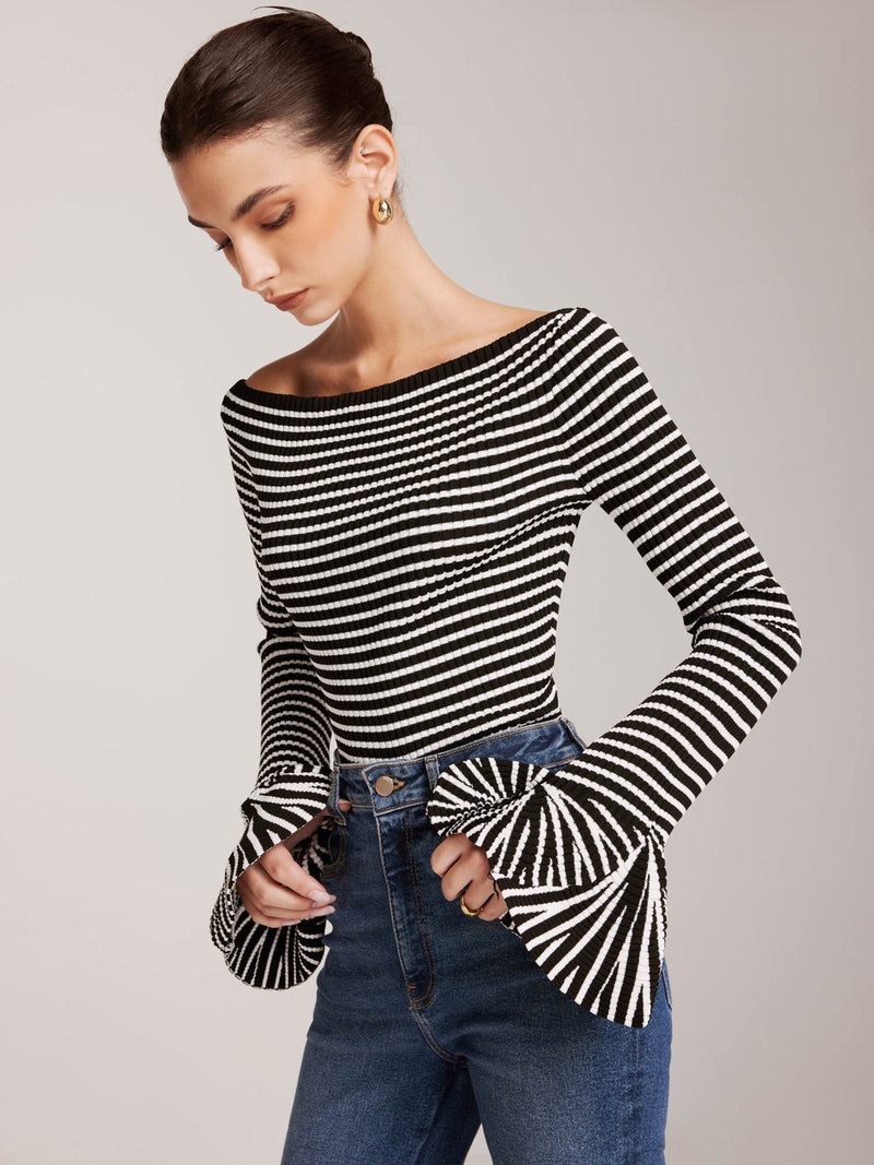 Harlow Women's Striped Top - shown in use