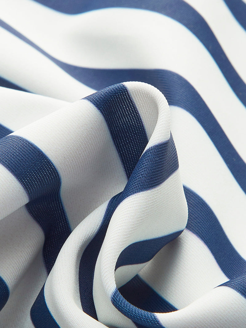 Quinn Women's Striped Swimsuit - shown in use