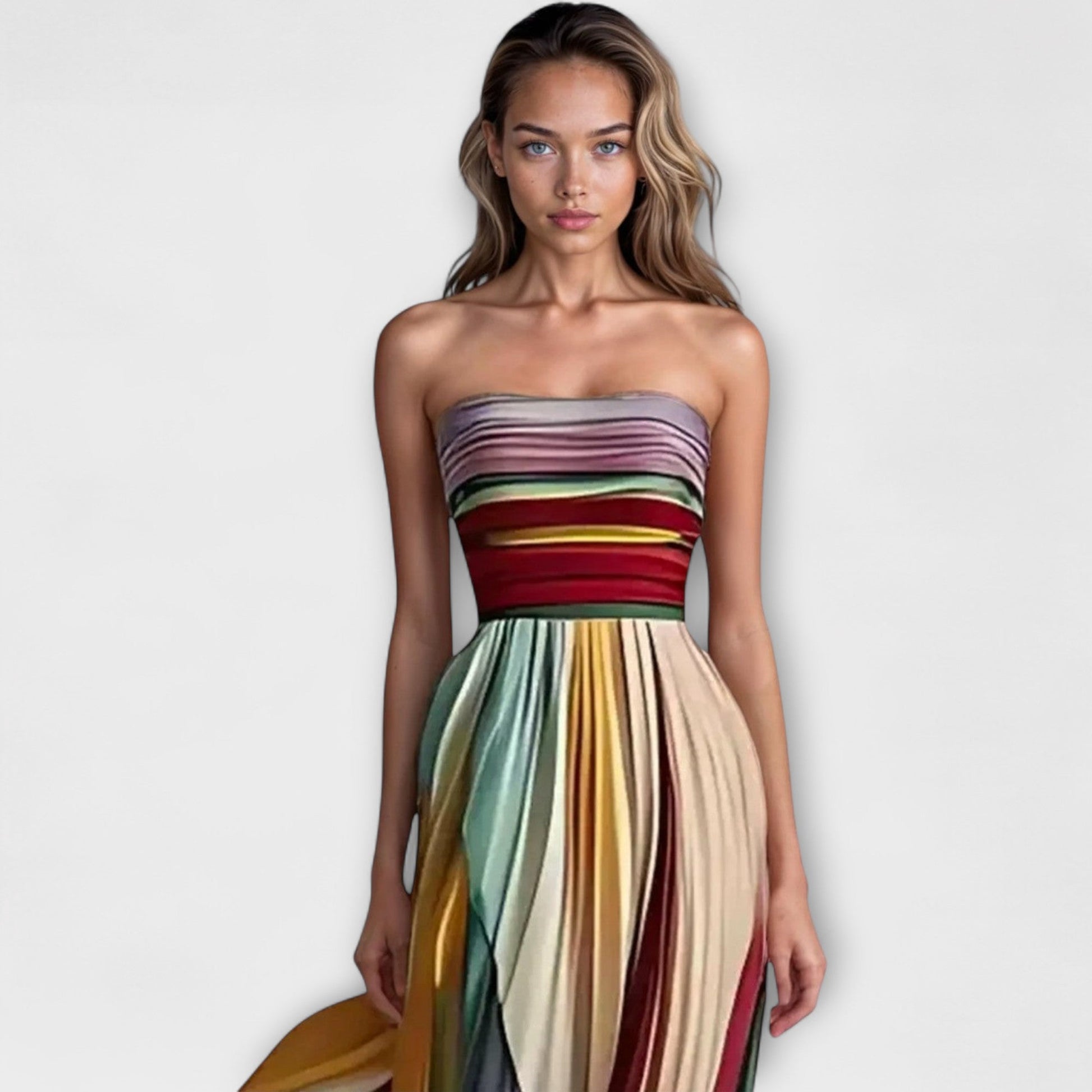 Juno Women's Pleated Dress - styled view
