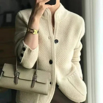 Winona Women's Sweater - fabric and finish detail