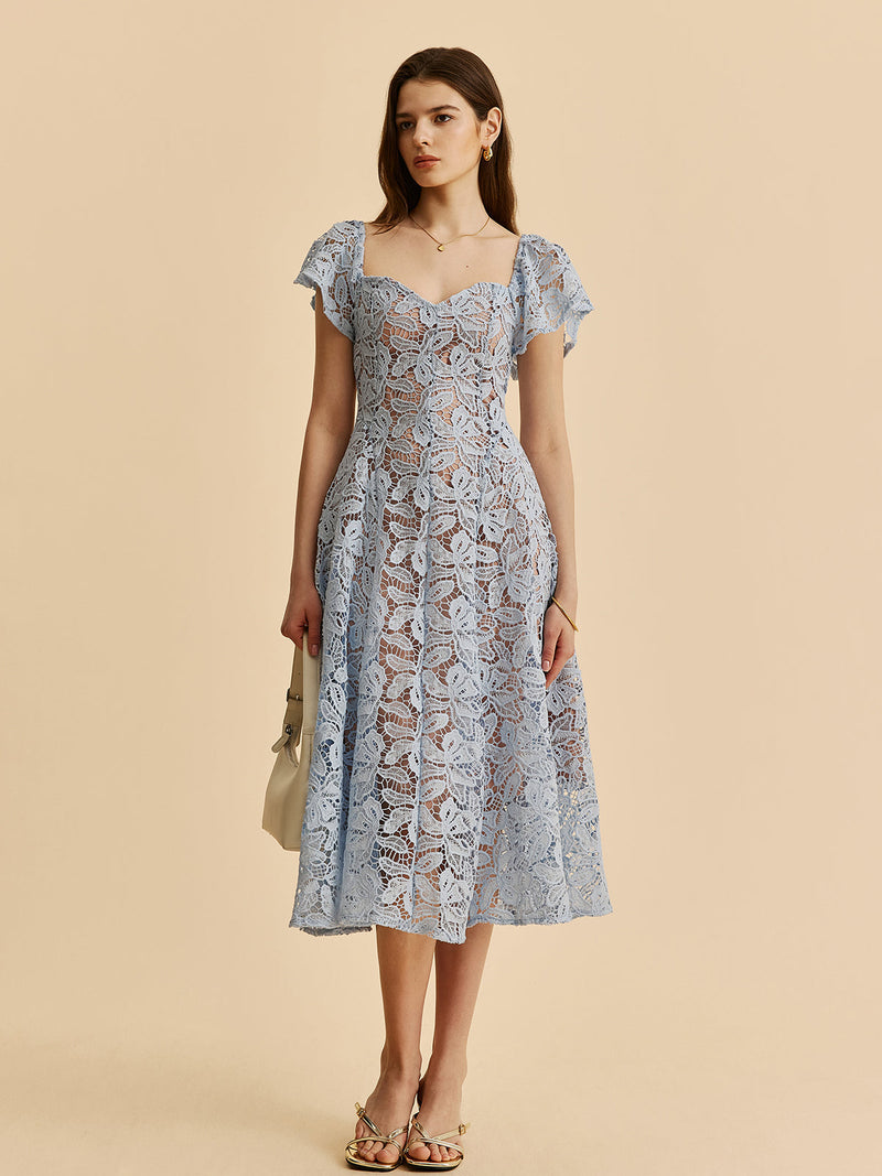 Kira Women's Dress | Slim Fit, Lace, Sweetheart