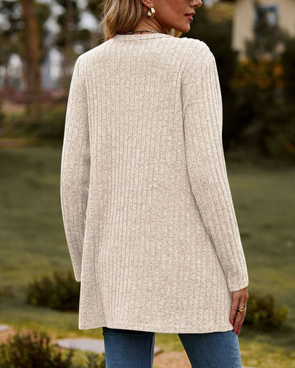 Saskia Women's Cardigan - fabric and finish detail