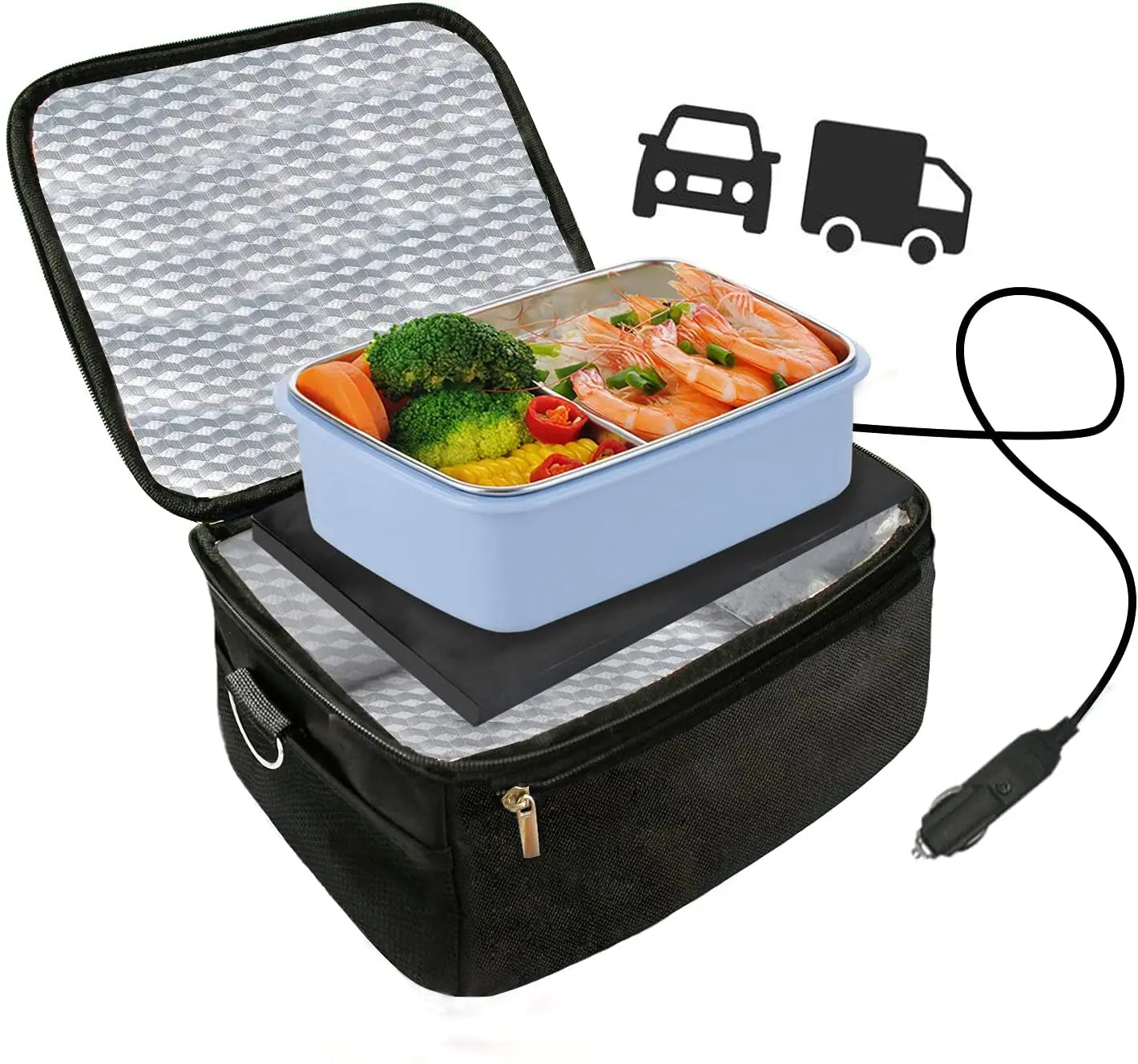 Thistle Adjustable Lunch Box - styled view