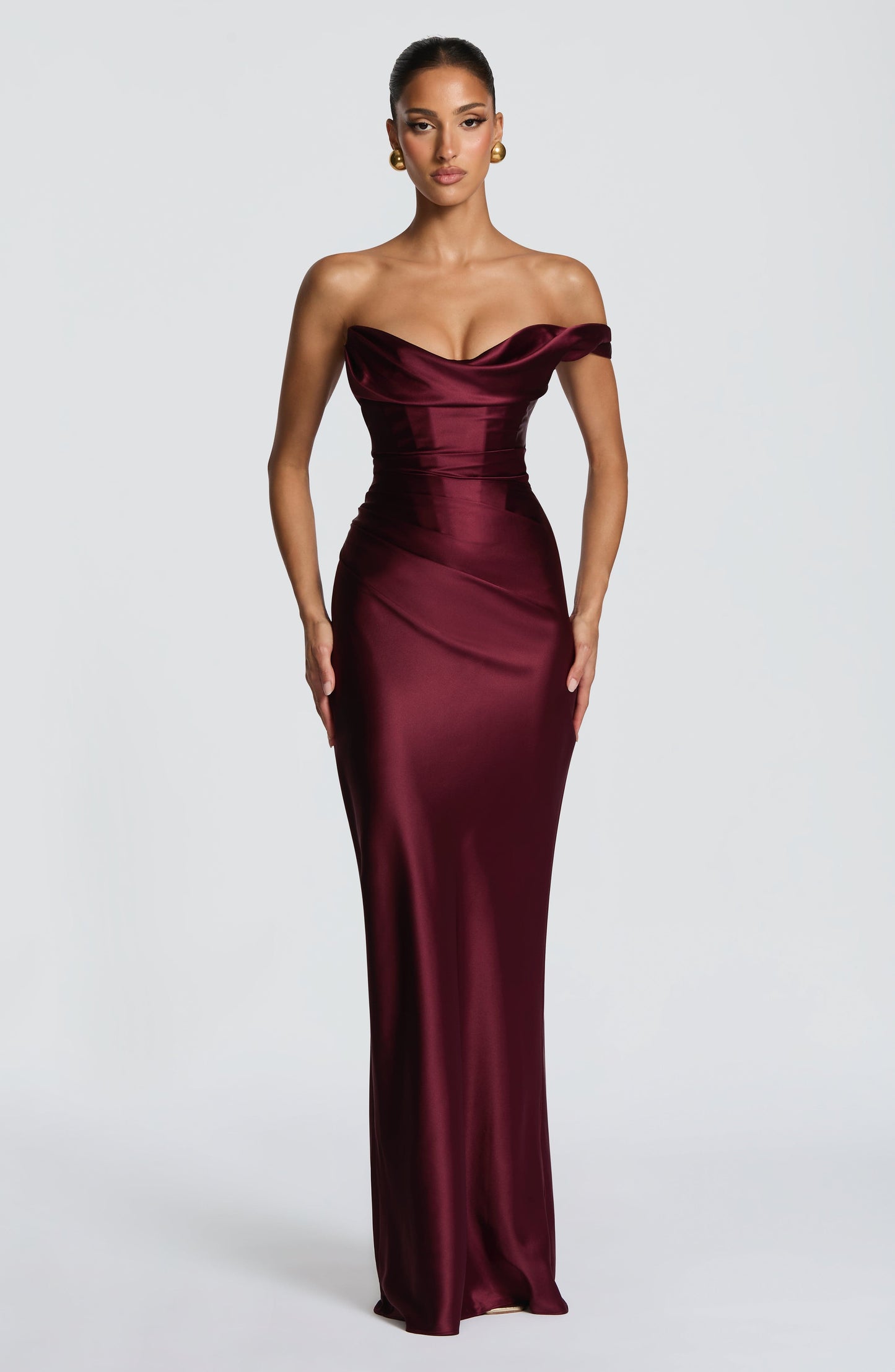 Alba Women's Asymmetric Maxi Dress - styled view