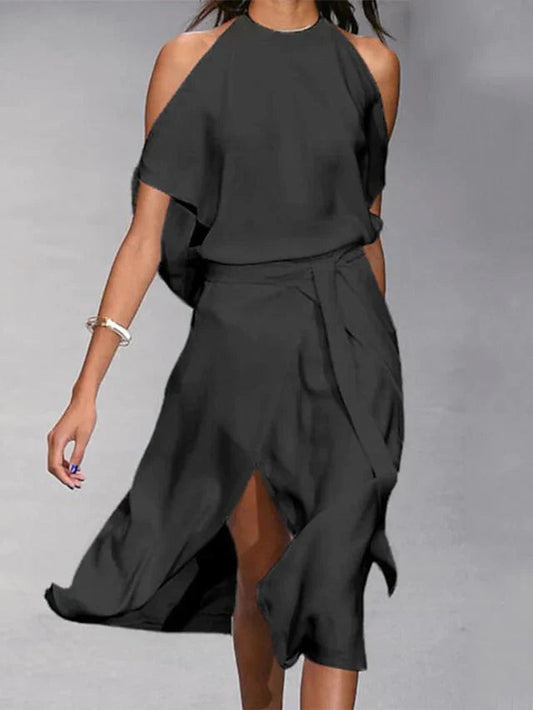 Lumi Women's Midi Dress - styled view