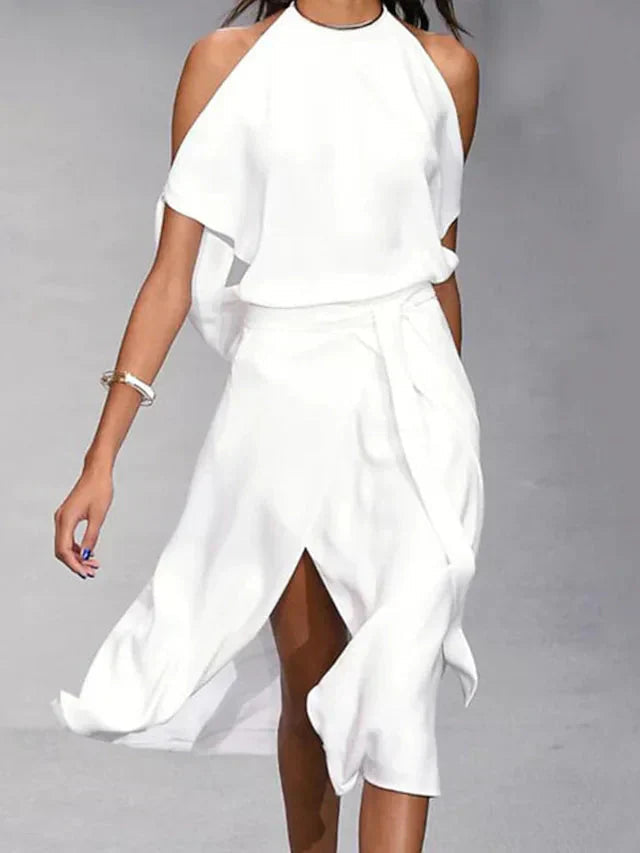 Lumi Women's Midi Dress - fabric and finish detail