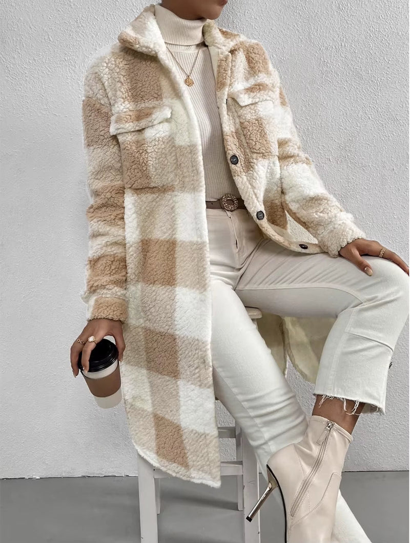 Ottilie Women's Plaid Jacket - front view