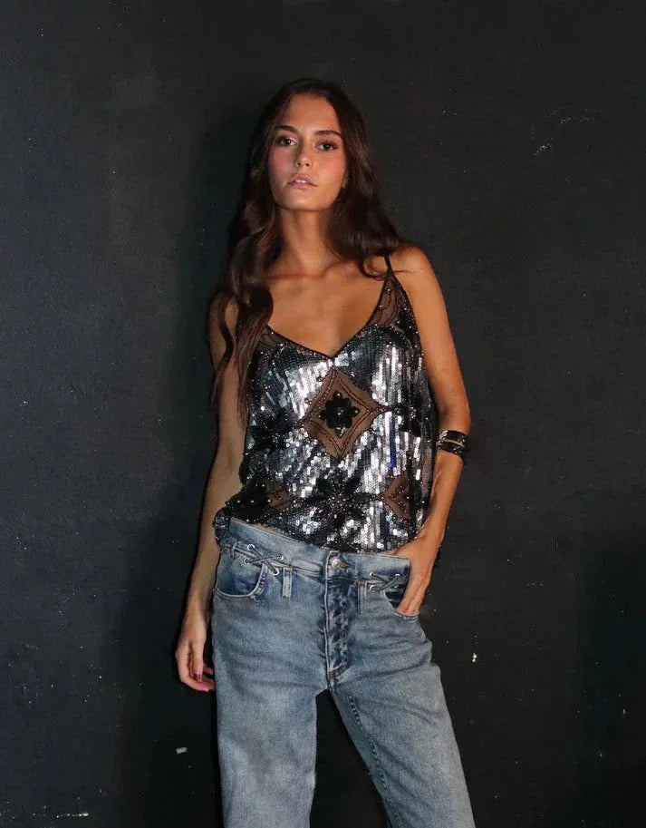Noor Women's Top - full-length view