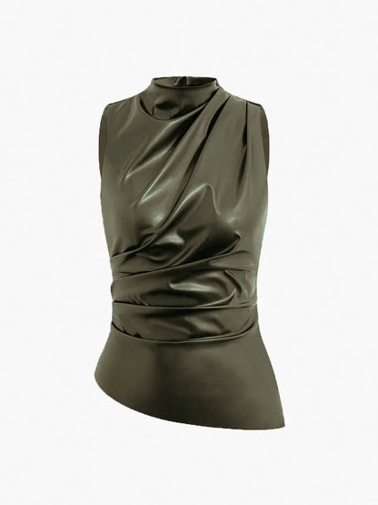 Sable Women's Satin Top - front view