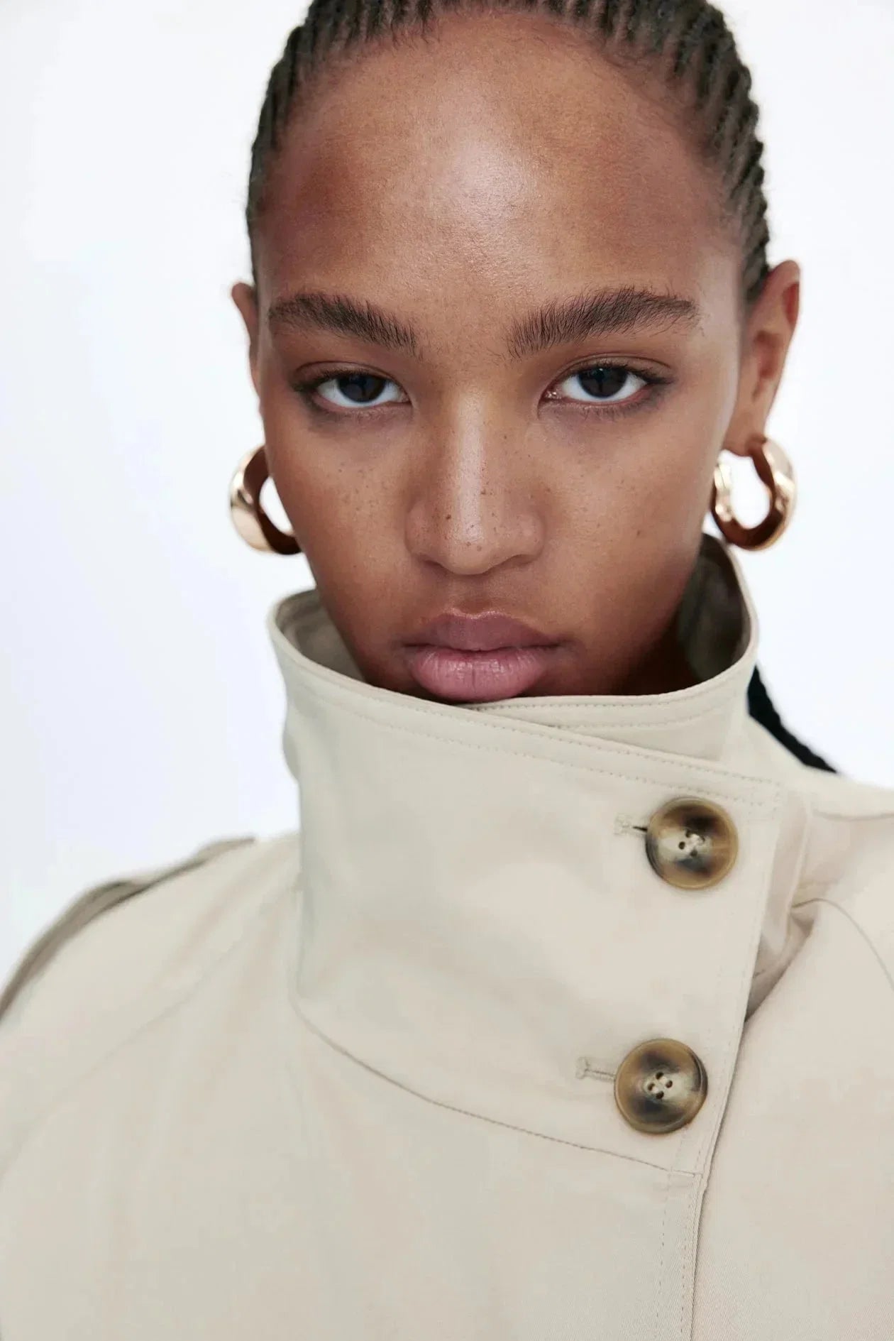 Rowan Women's Trench Coat - styled view