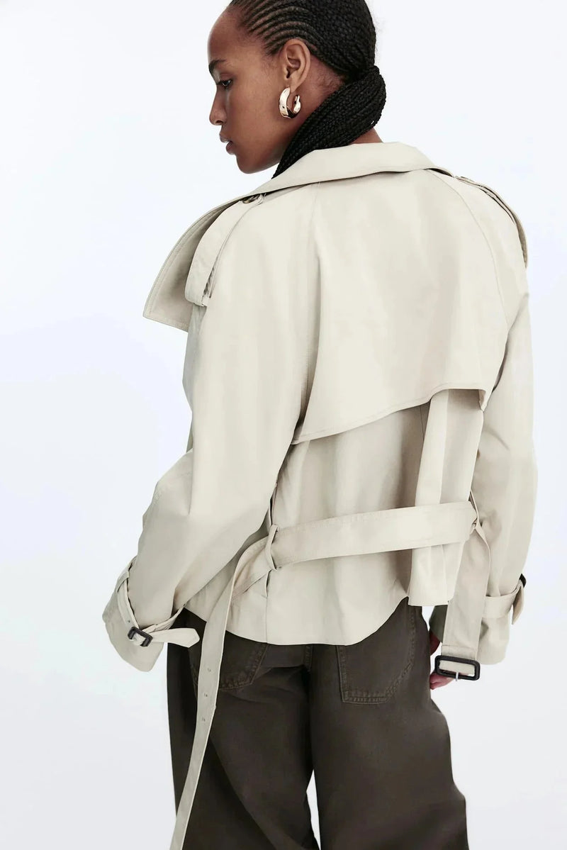 Rowan Women's Trench Coat - back view