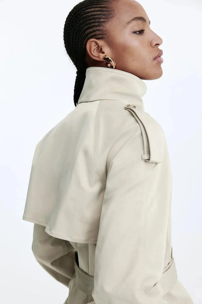Rowan Women's Trench Coat - full-length view