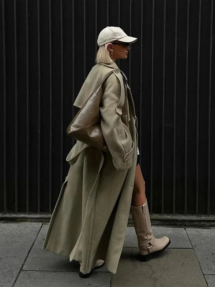 Juliette Women's Oversized Trench Coat - front view