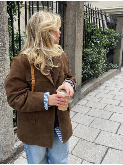 Ottilie Women's Oversized Blazer - shown in use