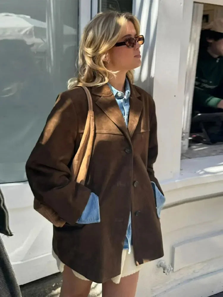 Ottilie Women's Oversized Blazer - full-length view