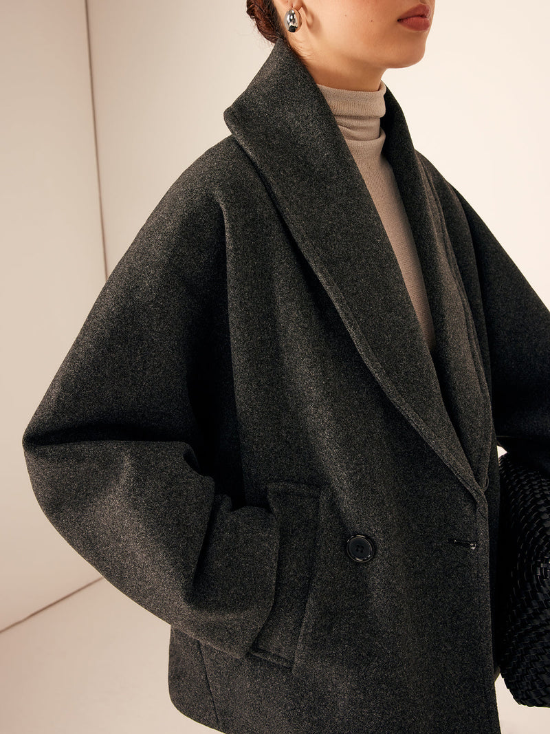 Jolie Women's Coat - fabric and finish detail