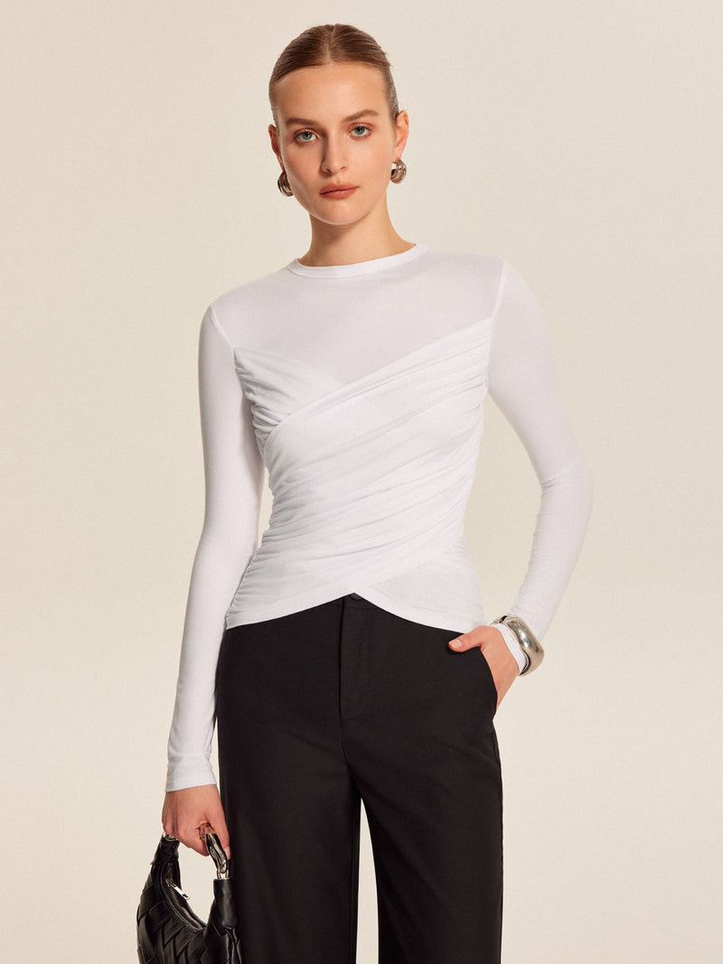 Ines Women's Top | Twist, Slim Fit, Jersey
