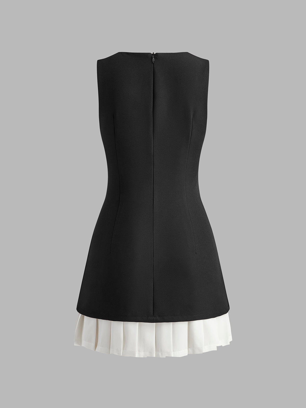 Wren Women's Pleated Dress - fabric and finish detail