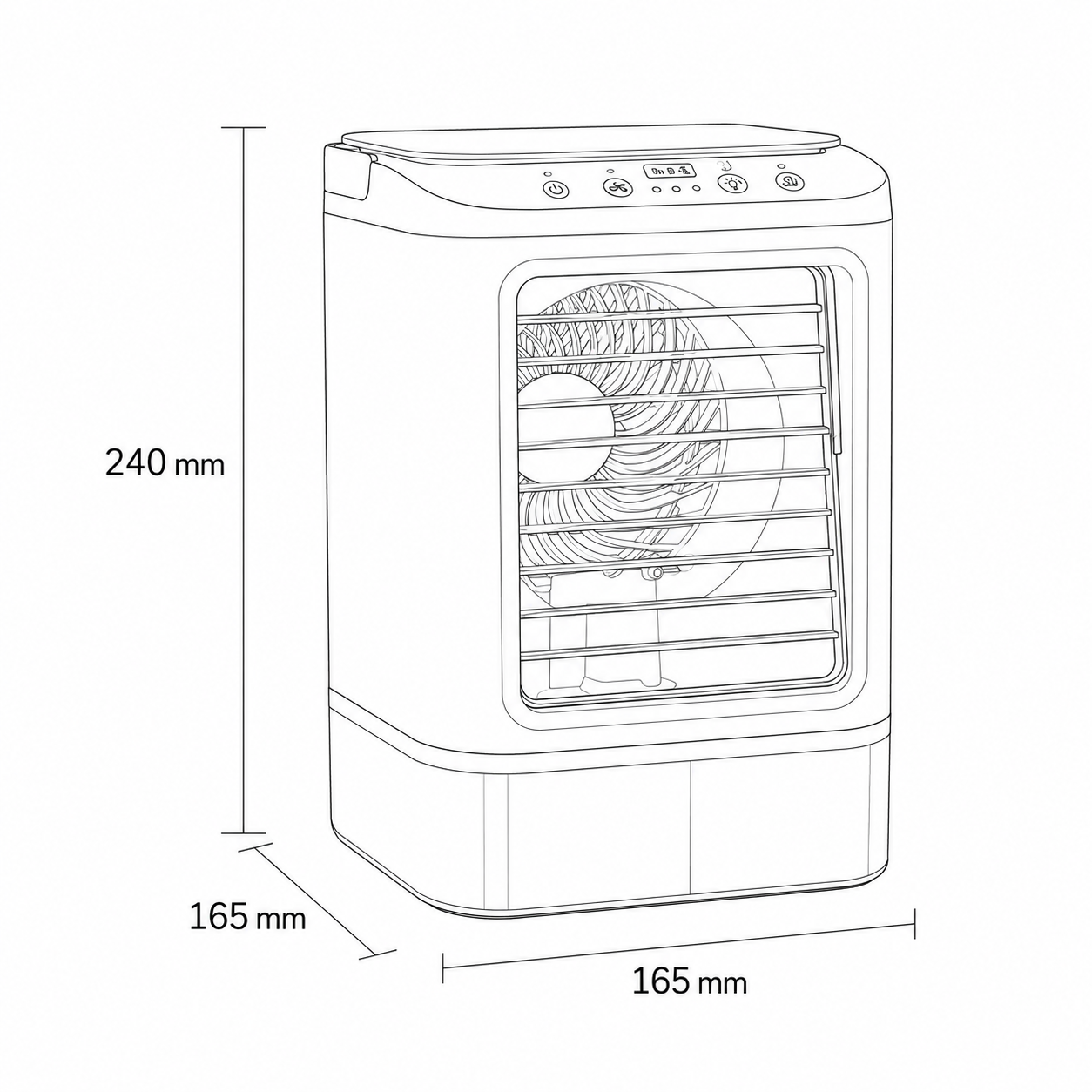 Vale Portable Air Conditioner - full-length view