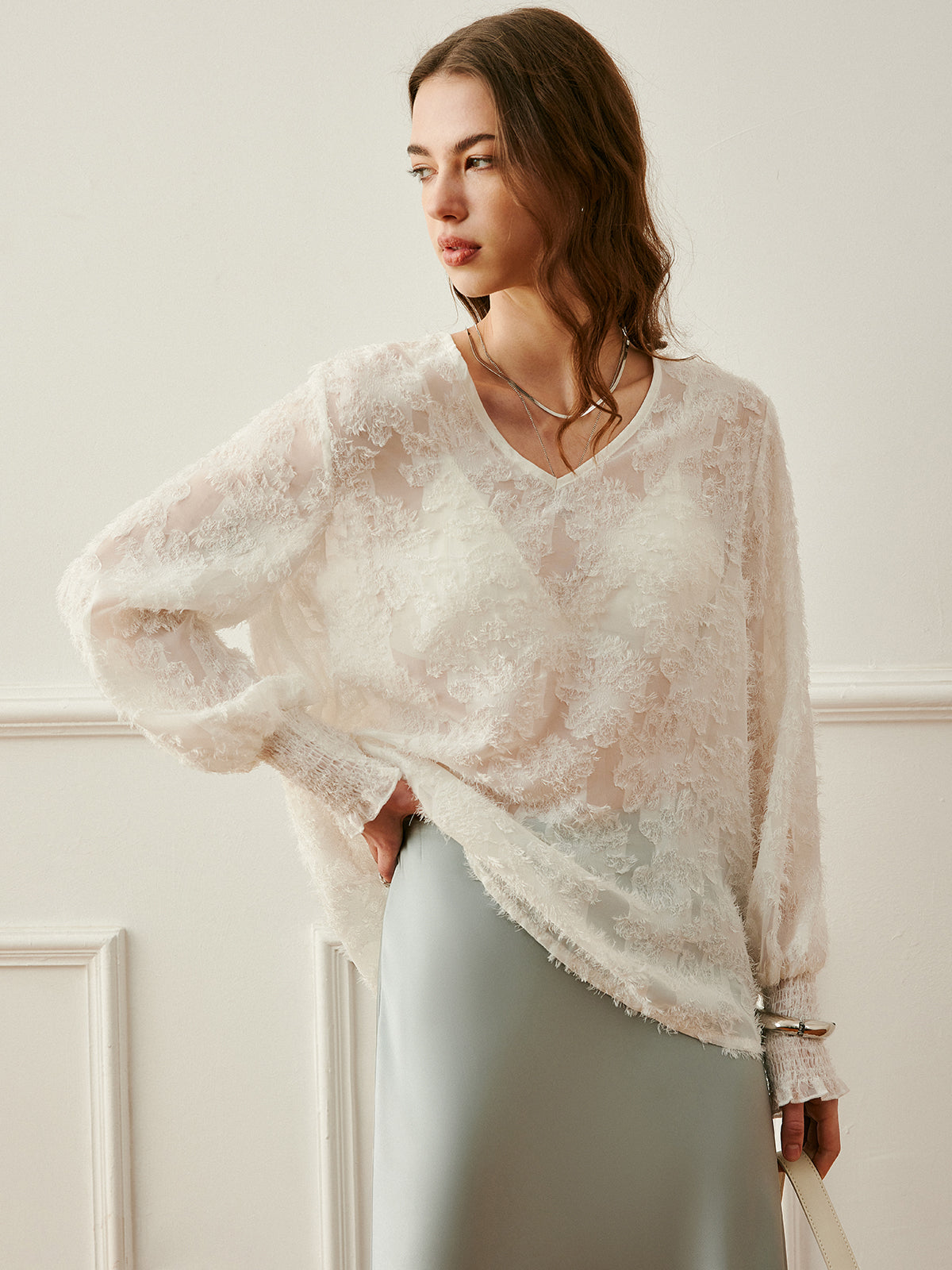 Colette Women's Lantern - fabric and finish detail