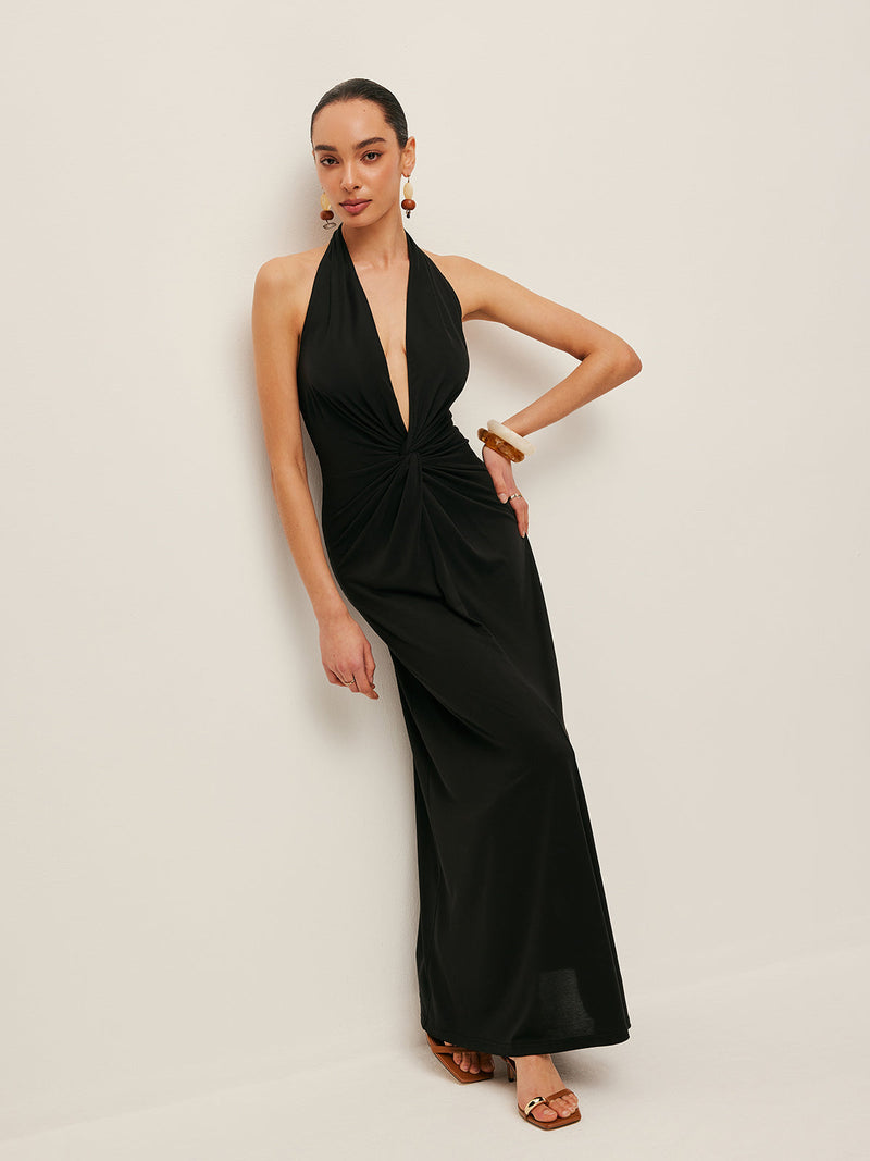 Mabel Women's Pleated Dress - front view