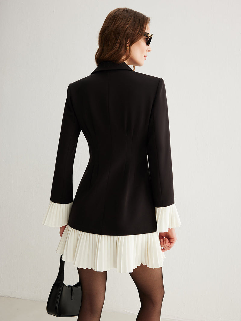 Wren Women's Pleated Dress - close-up detail